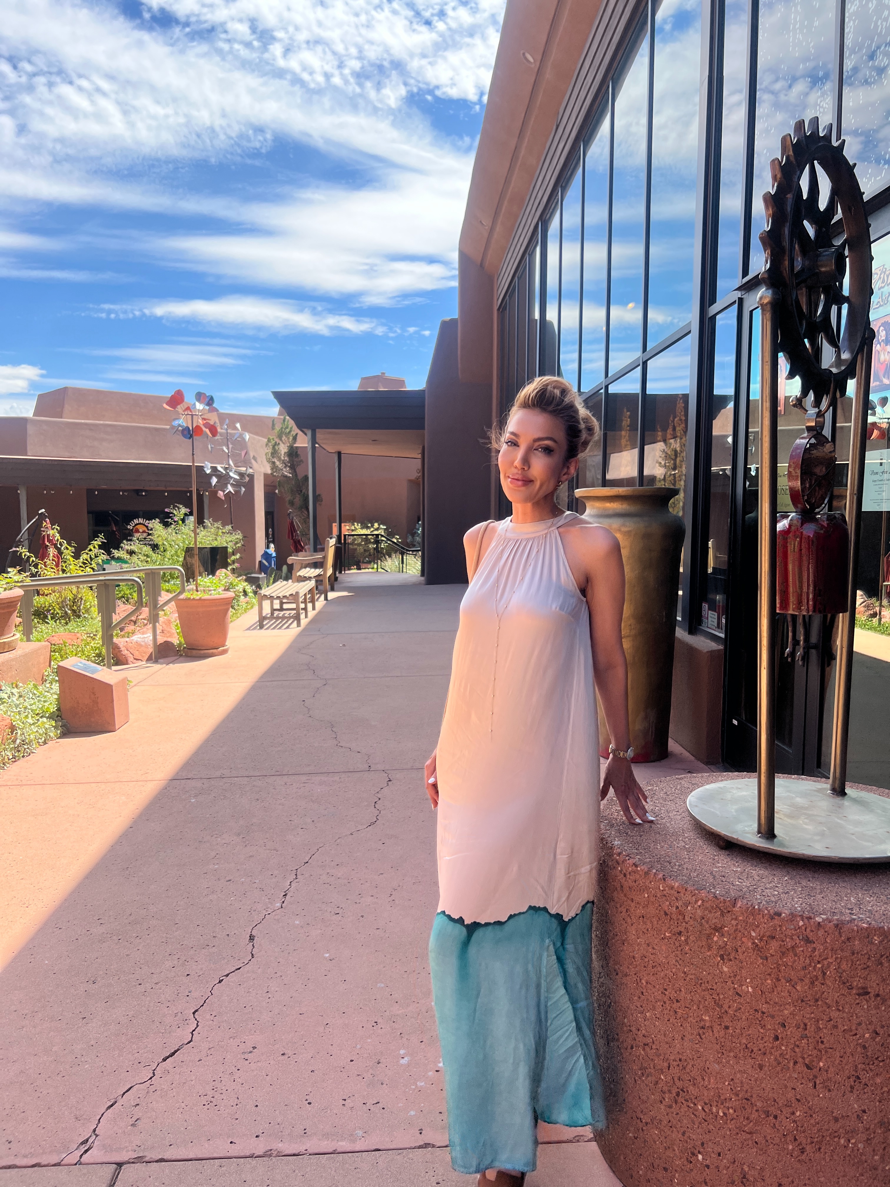 GeoMera founder, standing outdoors in a desert landscape